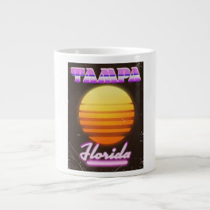 Tampa Florida Vintag 80er Reiseplakat Jumbo-Tasse