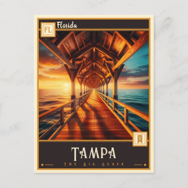 Tampa, Florida | VINTAG Postkarte (Vorderseite)