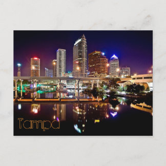 Tampa, Florida von der Platt Street Bridge. Postkarte
