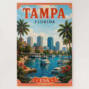 🌴 Tampa Florida Wasserfront Urlaubserinnerung 🌴 Puzzle