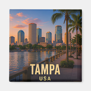 Tampa Florida Waterfront Reise Geschenk Magnet