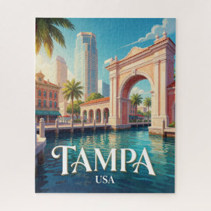 Tampa Florida Waterfront-Skyline Reise Puzzle