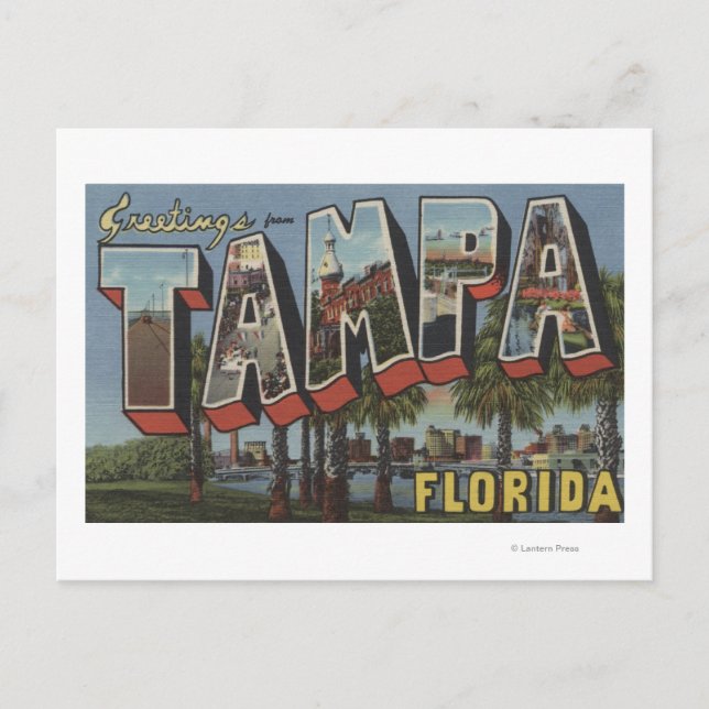 Tampa, FloridaLarge Letter ScenesTampa, FL Postkarte (Vorderseite)
