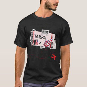 Tampa Girl Tampa Boarding Pass T-Shirt