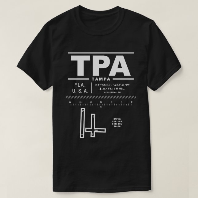 Tampa International Airport TPA T - Shirt (Design vorne)