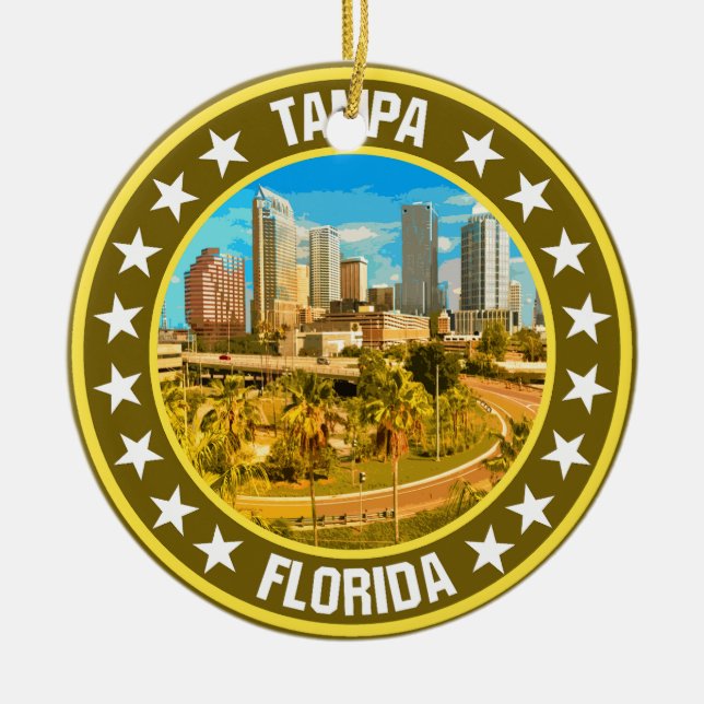 Tampa Keramik Ornament (Vorne)