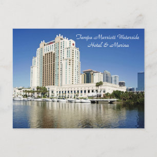 Tampa, Marriott, Waterside, Hotel & Marina Postkarte