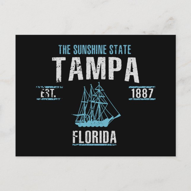 Tampa Postkarte (Vorderseite)
