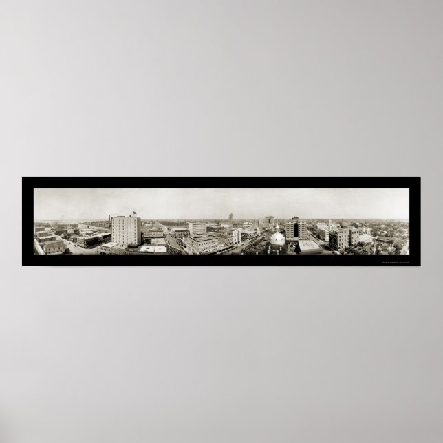 Tampa, Skyline-Foto von Florida 1921 Poster (Vorne)