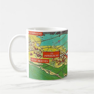 Tampa St Petersburg Bradenton Karte Tasse