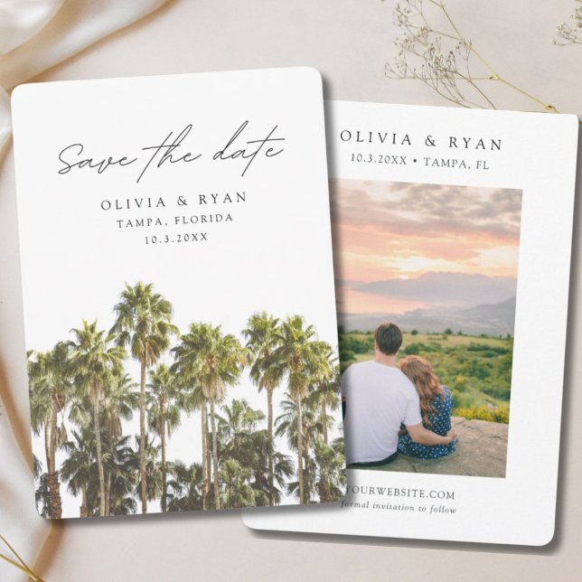 Tampa Wedding Florida Save the Date Einladung (Tampa Wedding Florida Save the Date Invitation
)