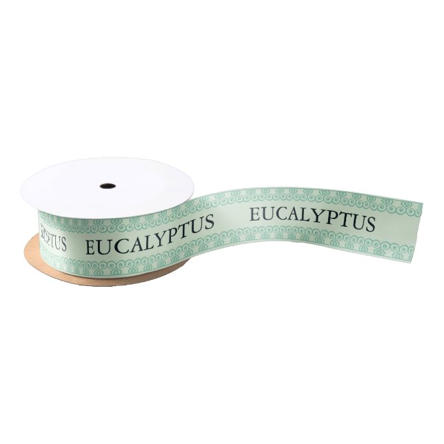 Tamper-Proof Honey Jar Lid Eucalyptus Satinband (Spule)