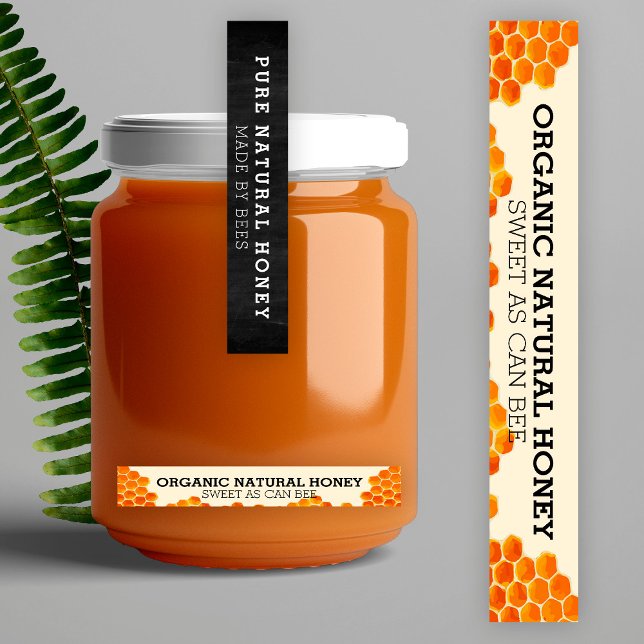 Tamper-Proof Modern Honey Product Label Packaging Etiketten (Von Creator hochgeladen)