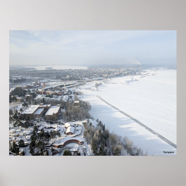 Tampere im Winter Poster (Vorne)