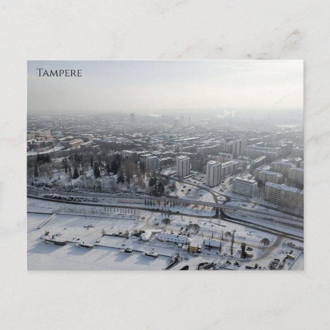 Tampere im Winter Postkarte (Vorderseite)