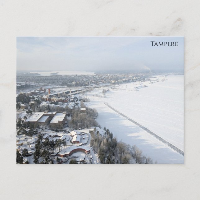 Tampere im Winter Postkarte (Vorderseite)