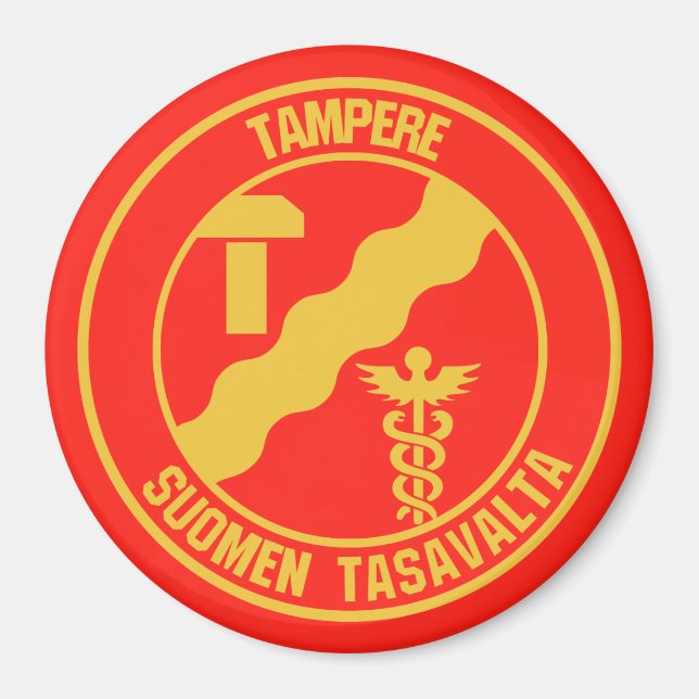 Tampere-RundEmblem Magnet (Vorne)