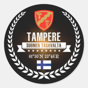 Tampere Runder Aufkleber