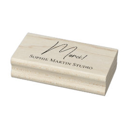 Tampon de remerciement du studio d'artiste gummistempel