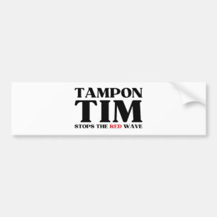 Tampon Tim wird die Red Wave-Tim Walz 2024 stoppen Autoaufkleber