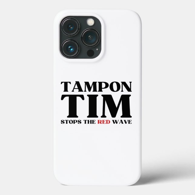 Tampon Tim wird die Red Wave-Tim Walz 2024 stoppen Case-Mate iPhone Hülle (Rückseite)