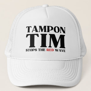 Tampon Tim wird die Red Wave-Tim Walz 2024 stoppen Truckerkappe
