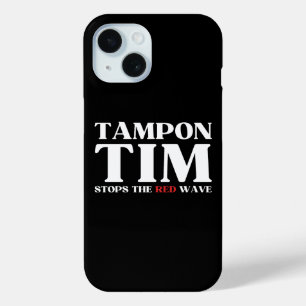 Tampon Tim Wird Die Rote Welle Stoppen-Tim Walz 20 Case-Mate iPhone Hülle
