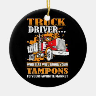 Tampons für Lkw-Fahrer Keramik Ornament