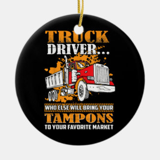Tampons für Lkw-Fahrer Keramik Ornament