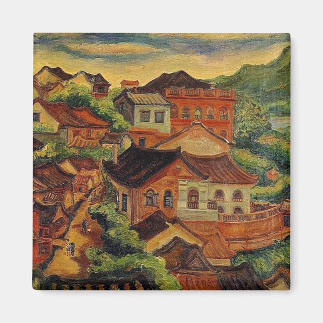 Tamsui & Chen Cheng Po / Taiwan Vintag art Magnet (Vorne)