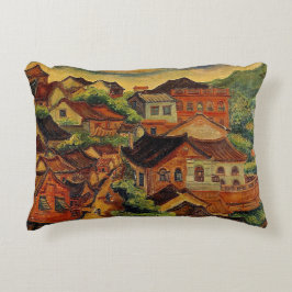 Tamsui & Chen Cheng-Po/Taiwan Vintage Kunst Dekokissen