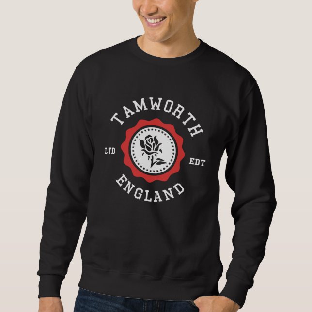 TAMWORTH England Rose Abzeichen Sweatshirt (Vorderseite)