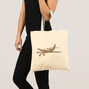 Tan Airplane Design Tragetasche