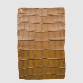 Tan Alligator Pattern-Wohngestaltung Golfhandtuch