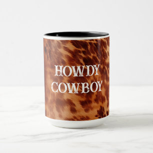 Tan Brown Cowhide Tasse