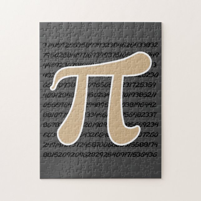 Tan Brown Pi Symbol Puzzle (Vertikal)