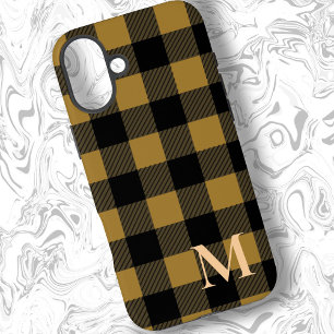 Tan Buffalo Kariert Karo iPhone 16 Plus Hülle