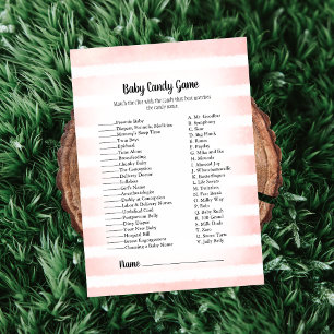 Tan Bunny Pink Baby Candy Baby Showspiel Einladung