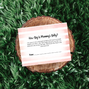 Tan Bunny Pink Mama Bauchgrösse Duschspiel Begleitkarte