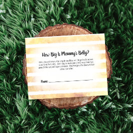 Tan Bunny Yellow Mama Bauchgrösse Duschspiel Begleitkarte