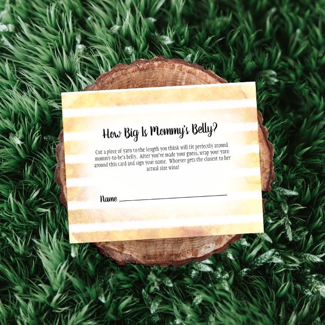 Tan Bunny Yellow Mama Bauchgrösse Duschspiel Begleitkarte (Von Creator hochgeladen)