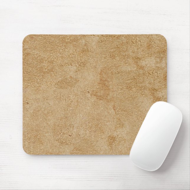 Tan Chamois Imitats Leather Mousepad (Mit Mouse)