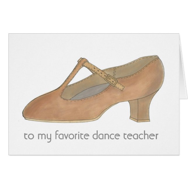 Tan Character Shoe Favorite Dance Teacher (Vorderseite (Horizontal))