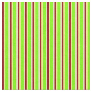 Tan, Chartreuse, Gelb und dunkelrote Linien Stoff