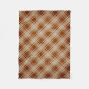 Tan, Clay, rostbraunes Fleece Blanket