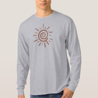 Tan color Boho Sun Abstrakt Illustration