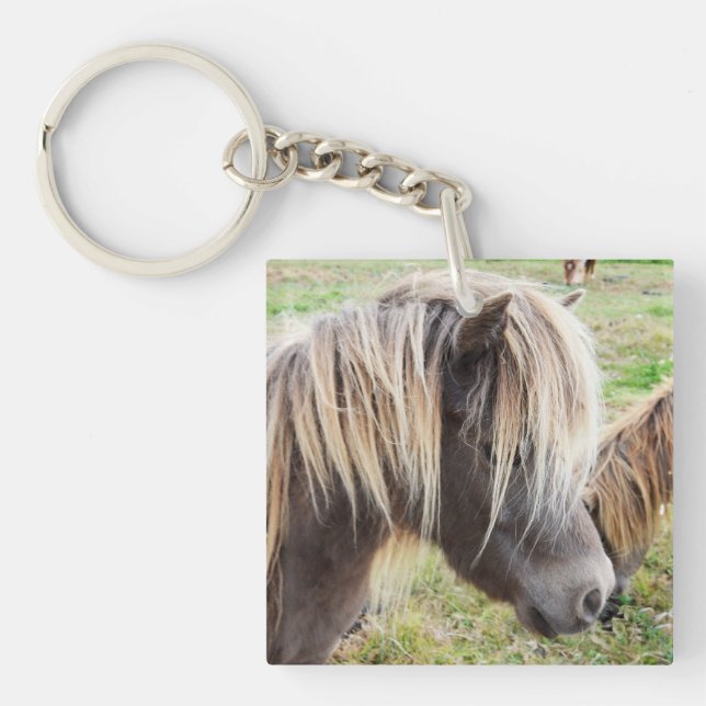 Tan Colored Shetland Pony, Schlüsselanhänger (Vorderseite)