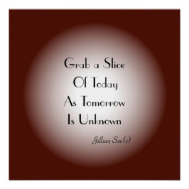 Tan Cream with Moon Effect> Quotes Poster