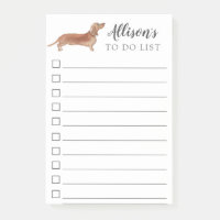 TAN-Dackel-Hund personalisiert Liste tun