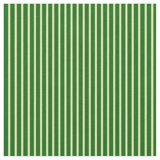 Tan & Dark Green Pattern Stoff (Nahaufnahme)